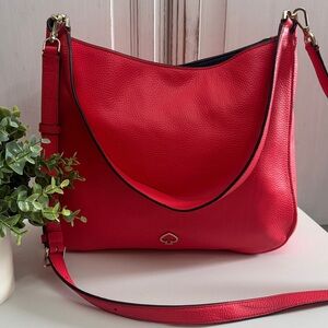 With COA Kate Spade Kailee double compartment convertible leather satchel